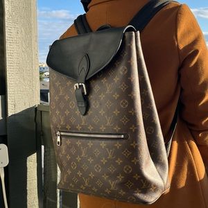 Louis Vuitton Monogram Macassar PALK Backpack Vintage Authentic